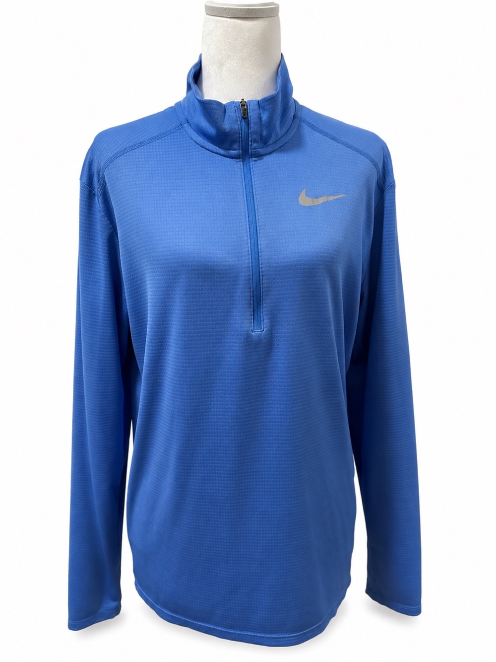 Nike Running Dri-FIT Blue Reflective Quarter Zip Pullover Men’s M